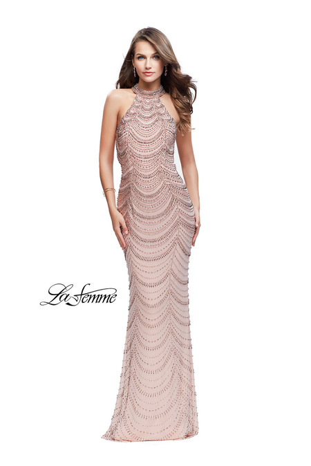 La Femme Beaded Dress